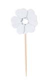 3D jewelled flower cupcake topper 3/pc