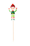 Christmas santa gingerman snowman cupcake topper DIY kit