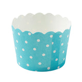 wavy muffin paper cup polka dots