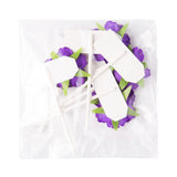 wedding, engagement floral cupcake topper 6/pc