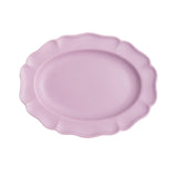 Matte finish colored plates Oval Large Plate Pink