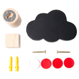 Round Cloud Wood wall hanger