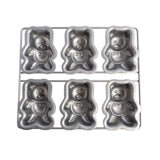 teddy bears mini cake pan 6 bears