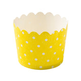 wavy muffin paper cup polka dots