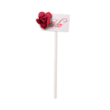 Wedding Engagement red rose I do cupcake topper 6/pc