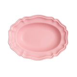 Matte finish colored plates Oval Large Plate Pink