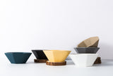 Matte finish colorful bowls